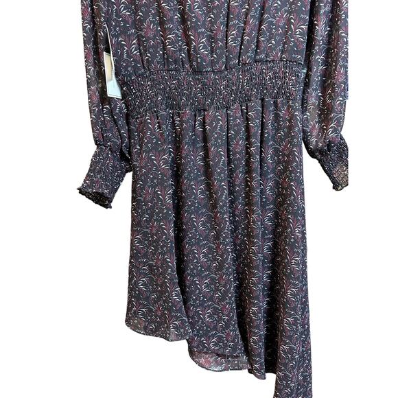 1. State  Floral Asymmetrical Hem Polished Nomad Color Dress Size large NWT - Picture 9 of 15
